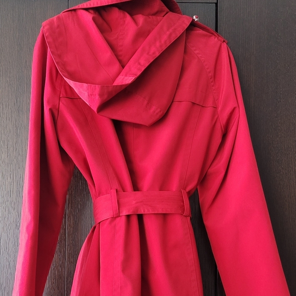 Calvin Klein hooded rain trench coat - Picture 4 of 4